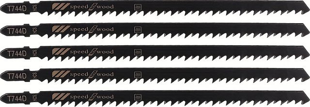 Bosch T744D Stichsägeblätter 5er-Pack für Holz, 180 mm, Schwarz - Bild 1