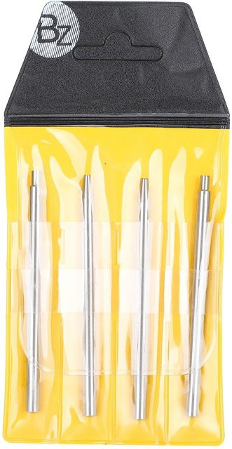 DIYelecs 4er Set Schwingschwingergewicht Achse Stempel Set für Uhrenreparatur in Gelb und Silber aus Edelstahl - Bild 1