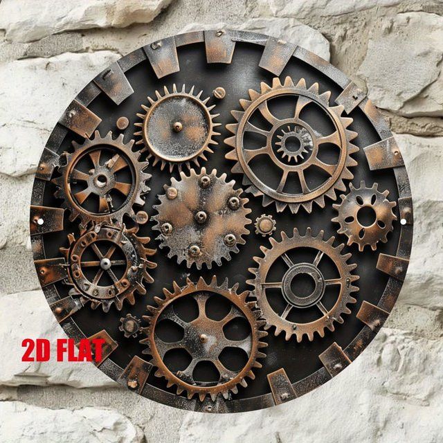 HELLOYOUNG Round Tin Metall Wandregal aus Aluminium für Innen- und Außenbereiche B: 20 cm, T: 20 cm, H: 20 cm - Bild 1