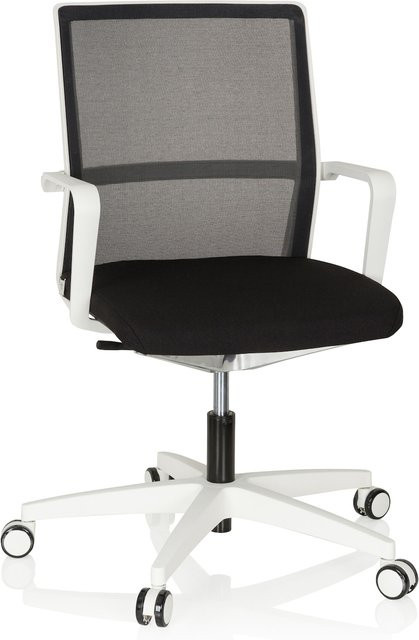 hjh OFFICE Profi Bürostuhl MOVE-TEC NET 3D W in Schwarz mit Stoff und Netzstoff sowie Armlehnen - Bild 1