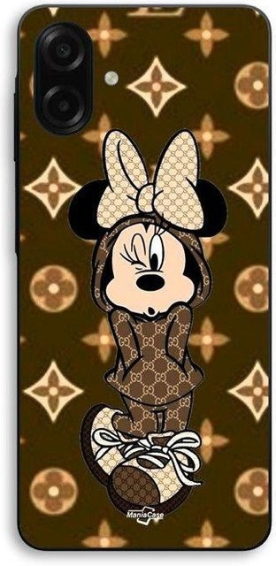 Manoacase Handyhülle für Samsung Galaxy A07 mit Disney Minnie Motiv in Braun und Schwarz - Bild 1