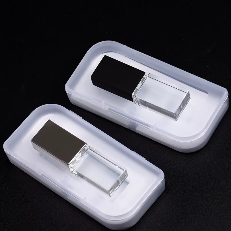 JASTER USB-A Flash Drive mit LED-Licht, 128GB, in Silber Gold Schwarz - Bild 3