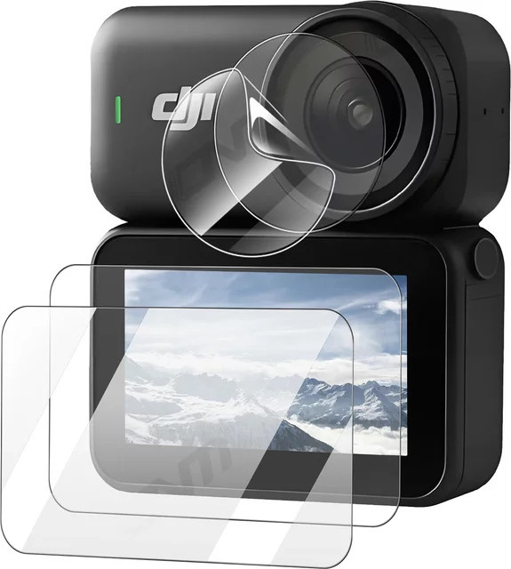 DJI Osmo Nano Displayschutzfolie und Kameraobjektivschutz aus gehärtetem Glas, transparent - Bild 1