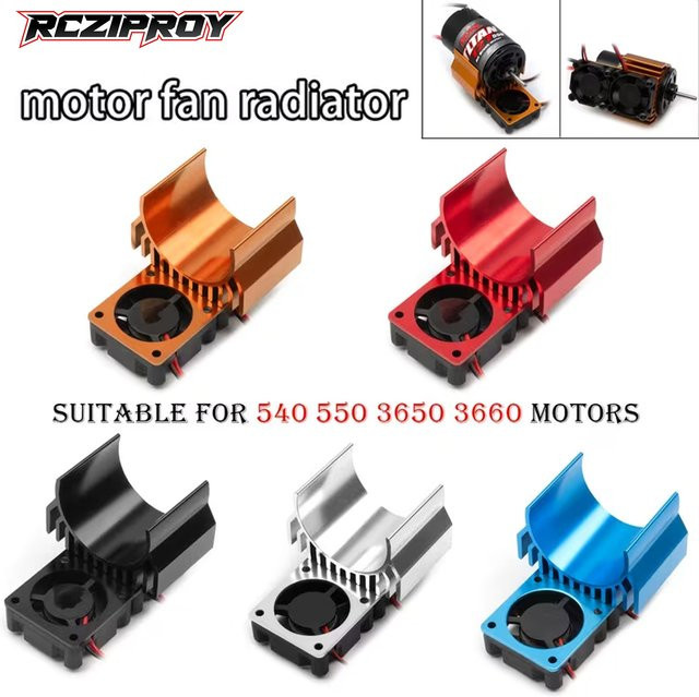 RCZIPROY RC-Motorlüfter Kühler Kühlventilator, Metall, Zubehör - Bild 1