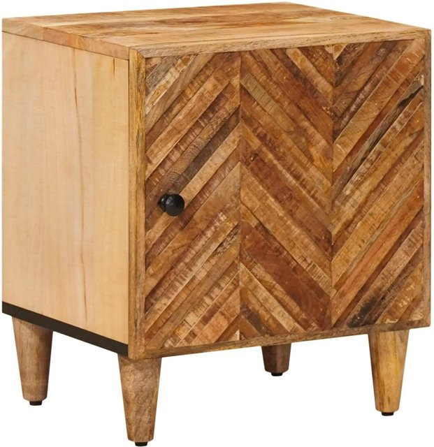 vidaXL Nachttisch aus Massivholz Mango in Braun, modern, B/T/H: 40 x 33,5 x 46 cm - Bild 1