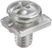 Weidmüller PE-Schraube HDC FIXING SCREW M3x10, silber, galvanisiert, 50 Stück - Bild 1