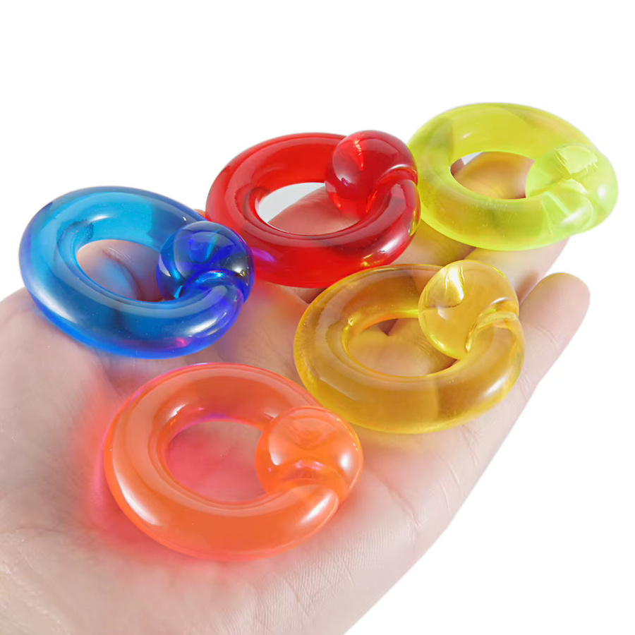 Captive Bead Ring, Acryl, Bunt, Herren, 00g - Bild 3