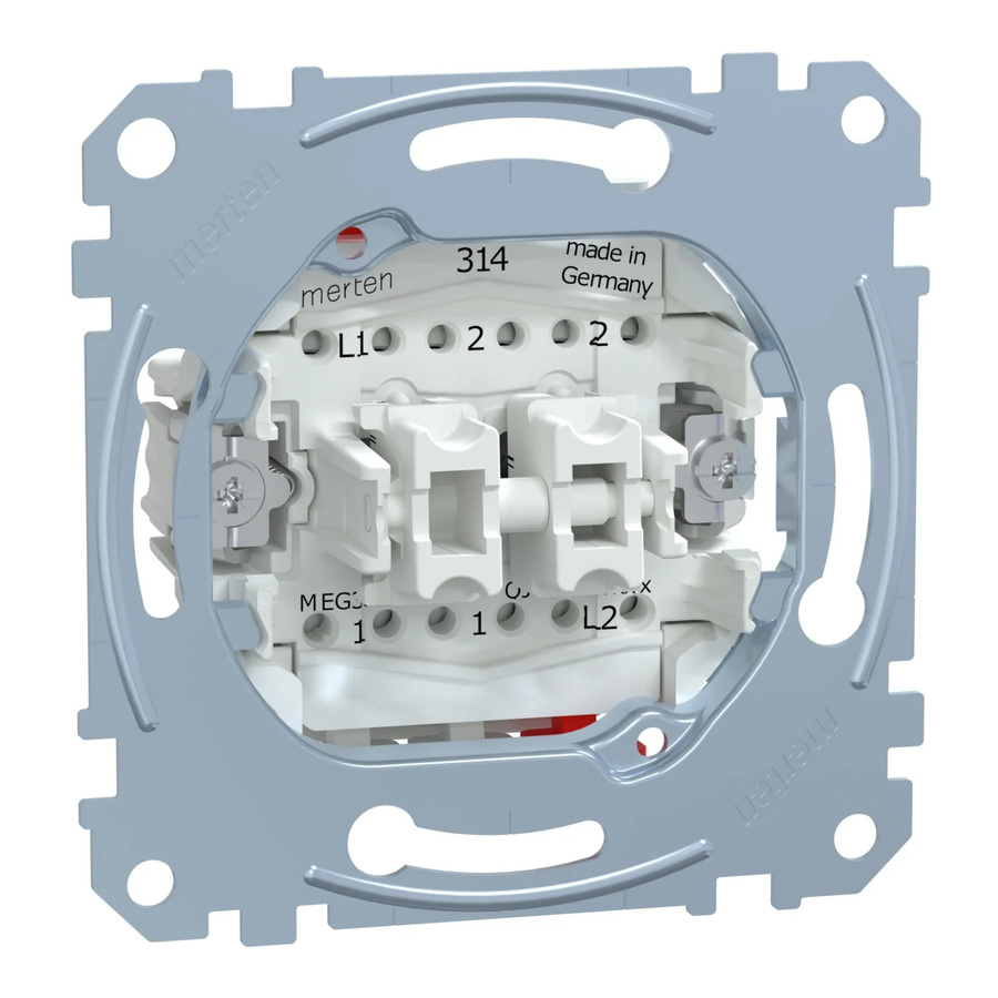 Merten Einsatz Wechselschalter und Taster MEG3128-0000 10 Ampere 250 Volt - Bild 1