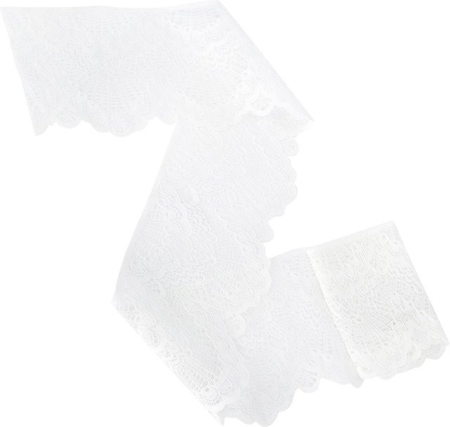 GoolRC Spitzenband mit einseitigem Wellenmuster aus weißem Nylon für Geschenkdekoration und Nähzubehör, Länge: 9,14 m - Bild 1