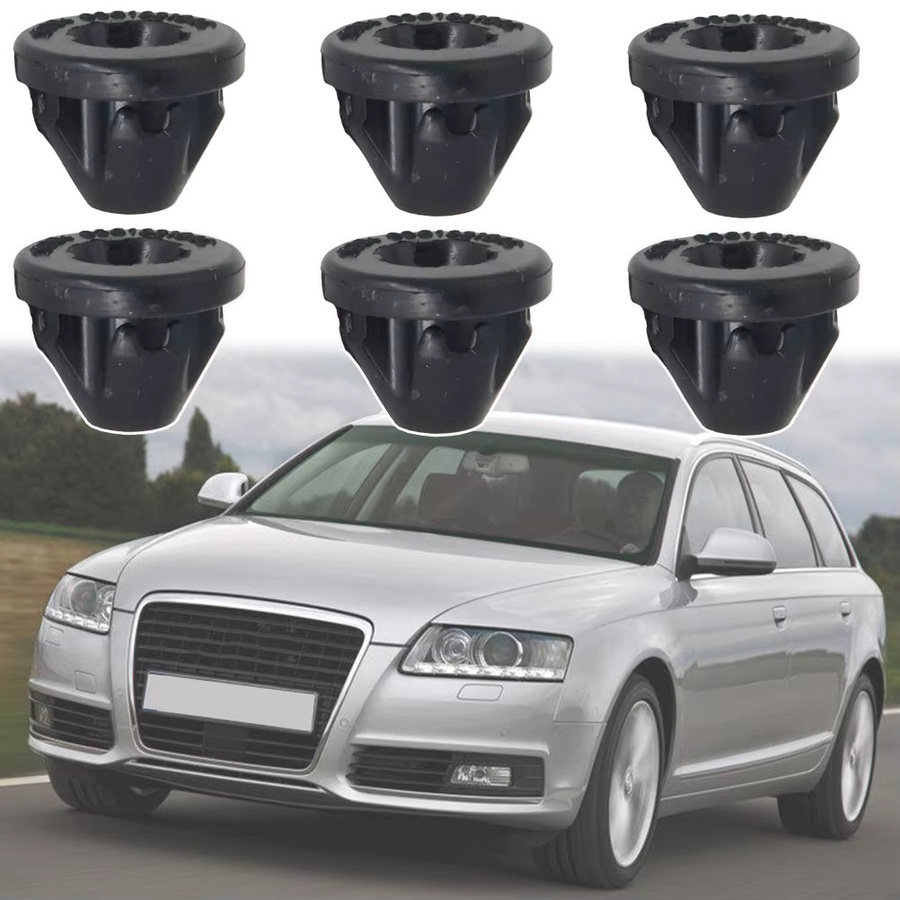 6er Set XUKEY Auto Motor Abdeckung Tülle Gummi Steckdose für VW Golf Polo Audi A4 A6 Skoda Octavia in Schwarz - Bild 5