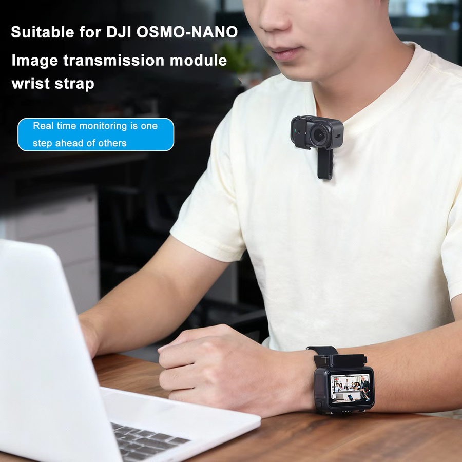 DJI Osmo Nano Thumb Camera Armband-Gurthalterung und Vision Dock Multifunktionale Armband-Erweiterung in Schwarz - Bild 2