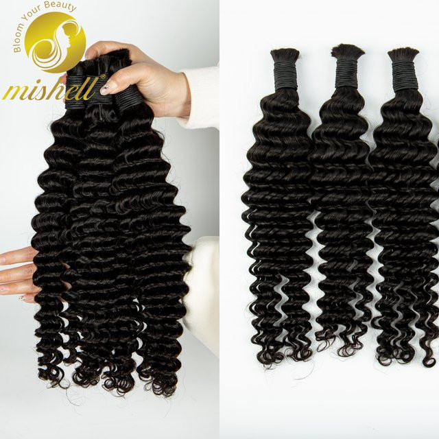 MISHELL Echthaar Extensions Deep Wave, 26-28 Zoll, Unisex - Bild 1