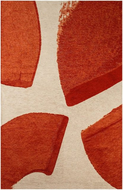 Lola&Moi Teppich Bauxite Rot Modern Abstract B/B: 170 x 240 cm - Bild 1