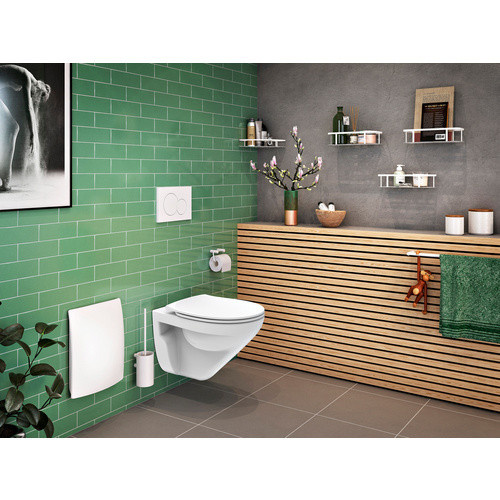 h-Marke WC-Sitz Pearl aus Duroplast mit Absenkautomatik in Weiß - Bild 1