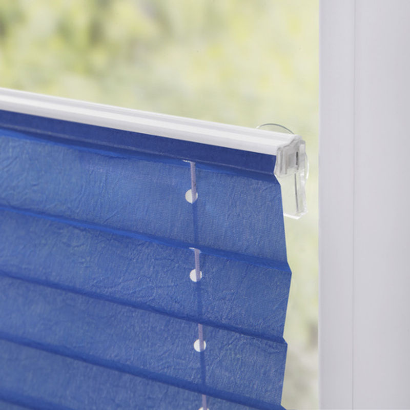 Lichtblick Plissee Haftfix Single Pleat, Blau, B: 80 cm, H: 130 cm - Bild 6