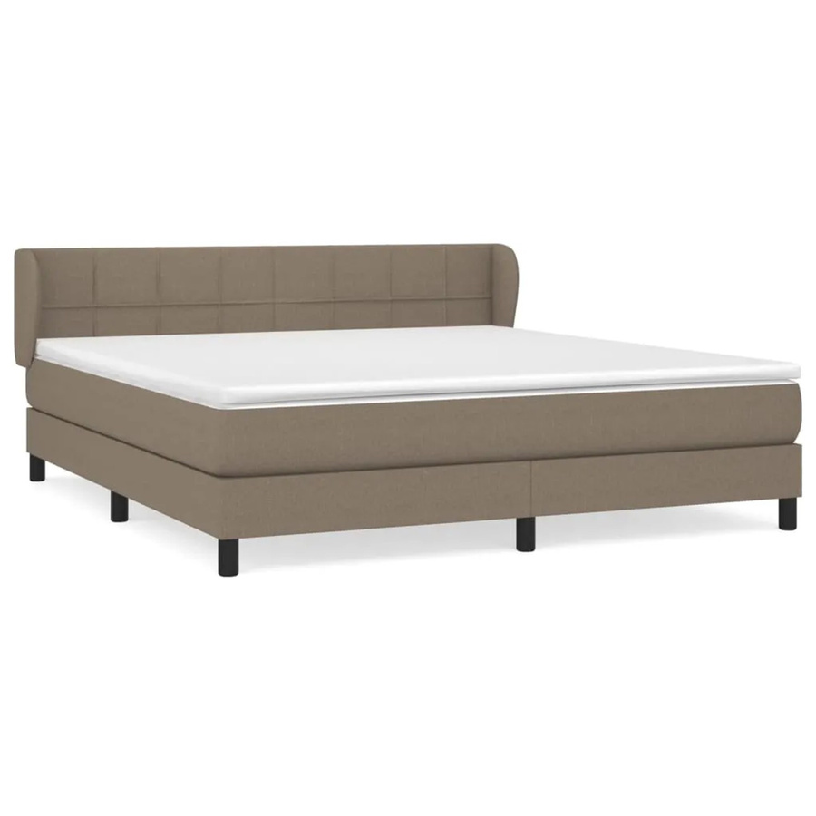 vidaXL Boxspringbett mit Matratze Hybrid-Design in Taupe/Beige, B/T/H: 180 x 200 x 183 cm - Bild 2