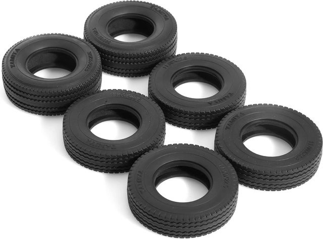 Tamiya LKW-Reifen, Zubehör, Maßstab 1:14, Gummi, Schwarz - Bild 1