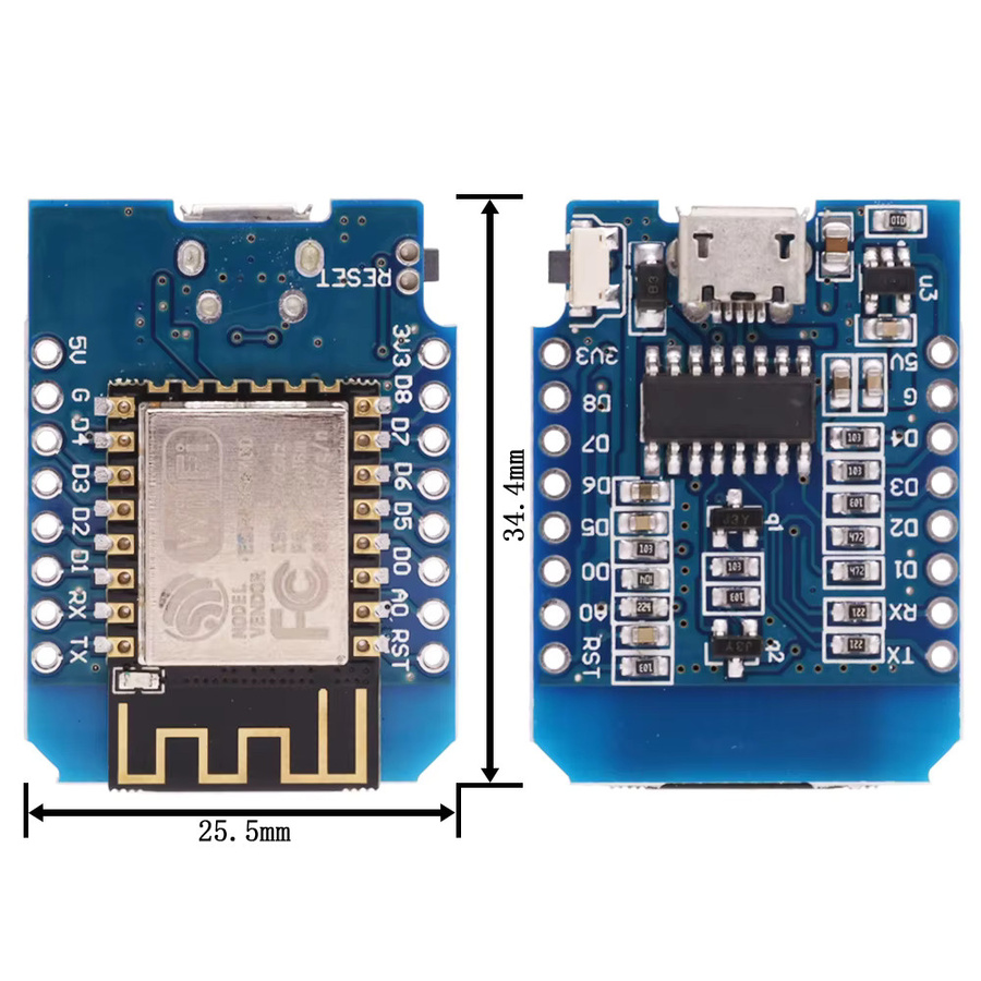 Wemos D1 Mini Pro V2.5 NodeMCU Entwicklungsboard mit ESP8266 und WiFi - Bild 3