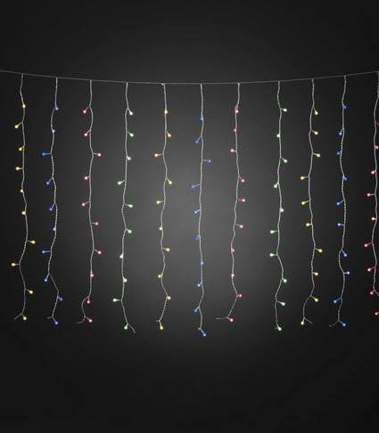 Konstsmide Lichtervorhang für Außen 24V mit 400 LED in Mehrfarbig, B: 507 cm, H: 100 cm, L: 15,07 m - Bild 1