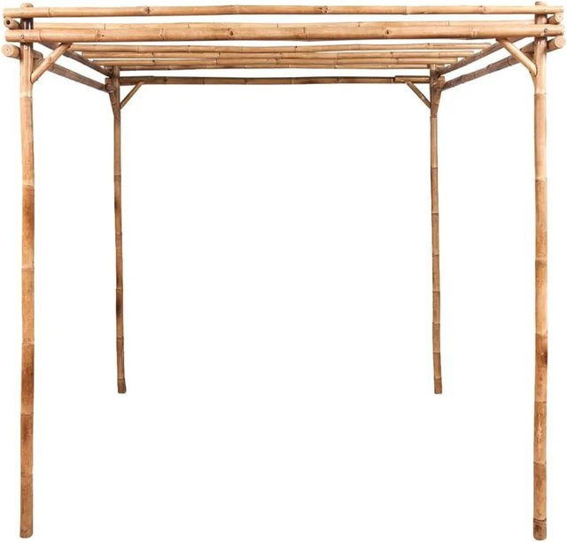 vidaXL Pergola aus Bambus in Braun, B/T/H: 170 x 170 x 220 cm - Bild 1