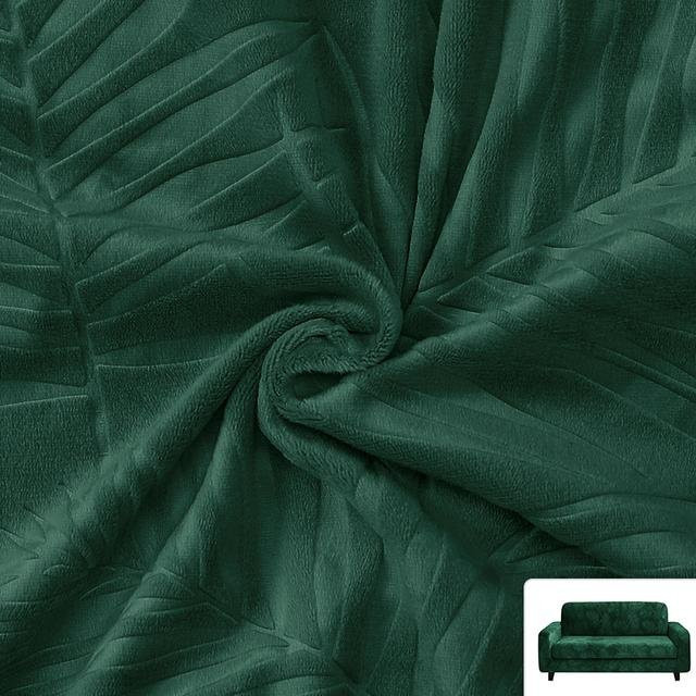 Leorate Samtstoff-Sofabezug aus Plüsch-Stretch-Material für 2er Sofas, Breite: 140-185 cm - Bild 1