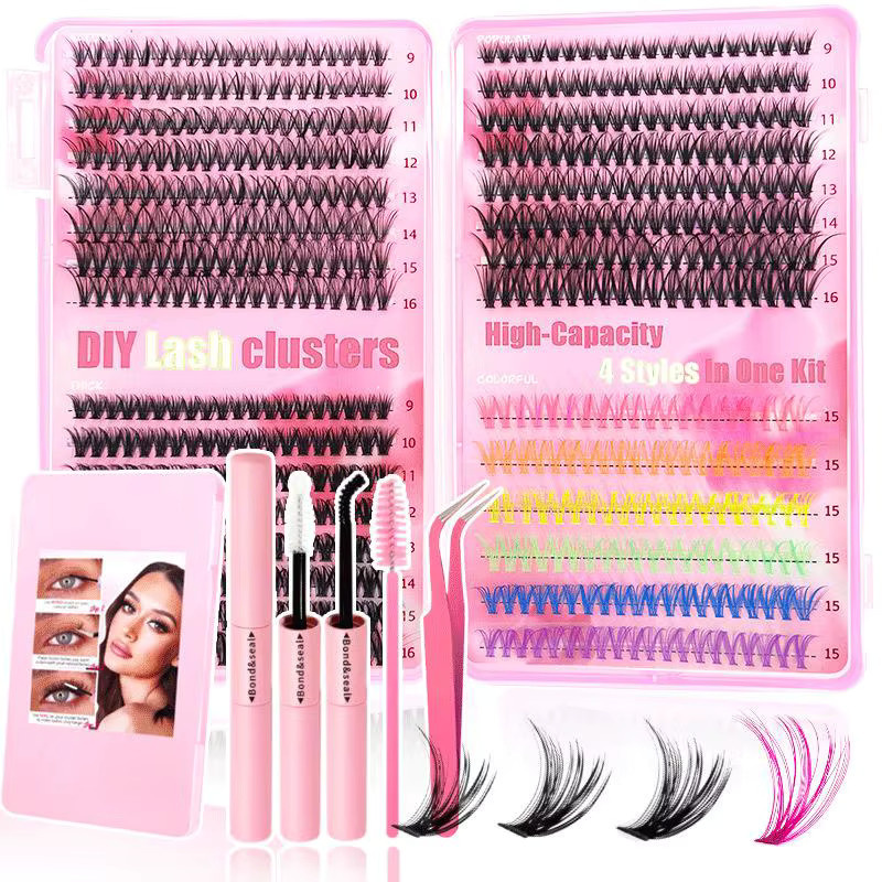 BSIMONE Wimpernverlängerungs-Set, Wispy-Wimpernbüschel, Unisex - Bild 1