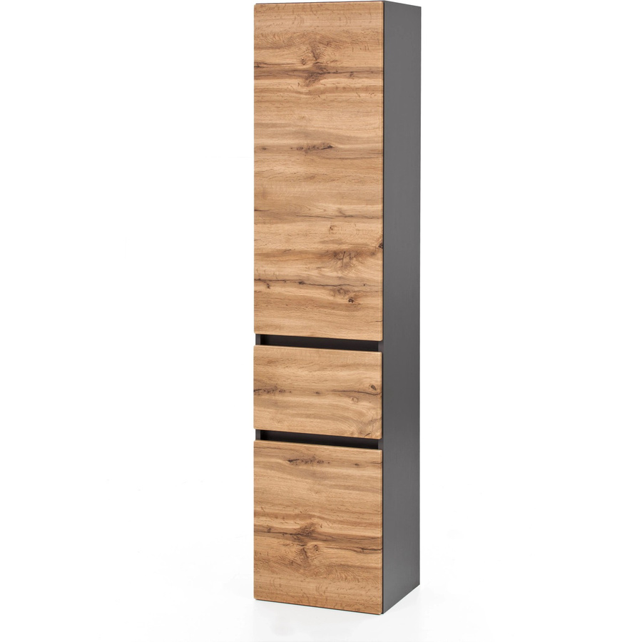 Held Möbel Hochschrank Salerno Wotaneiche-Graphitgrau, B: 40 cm, H: 180 cm, T: 35 cm - Bild 2