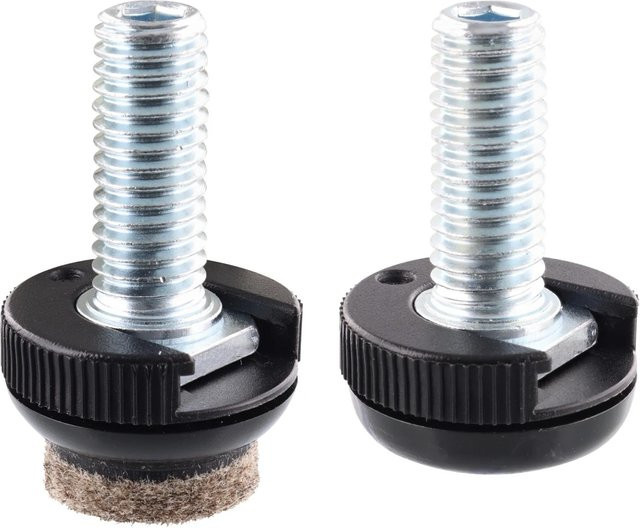 Wagner Verstellfuß Justus Slim QuickClick mit Gleiteinsätzen, 4er Set, Schwarz, Durchmesser: 2,7 cm - Bild 1
