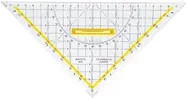 Aristo Geometriedreieck aus Kunststoff in Transparent, Breite: 25,0 cm, Höhe: 25,0 cm - Bild 1