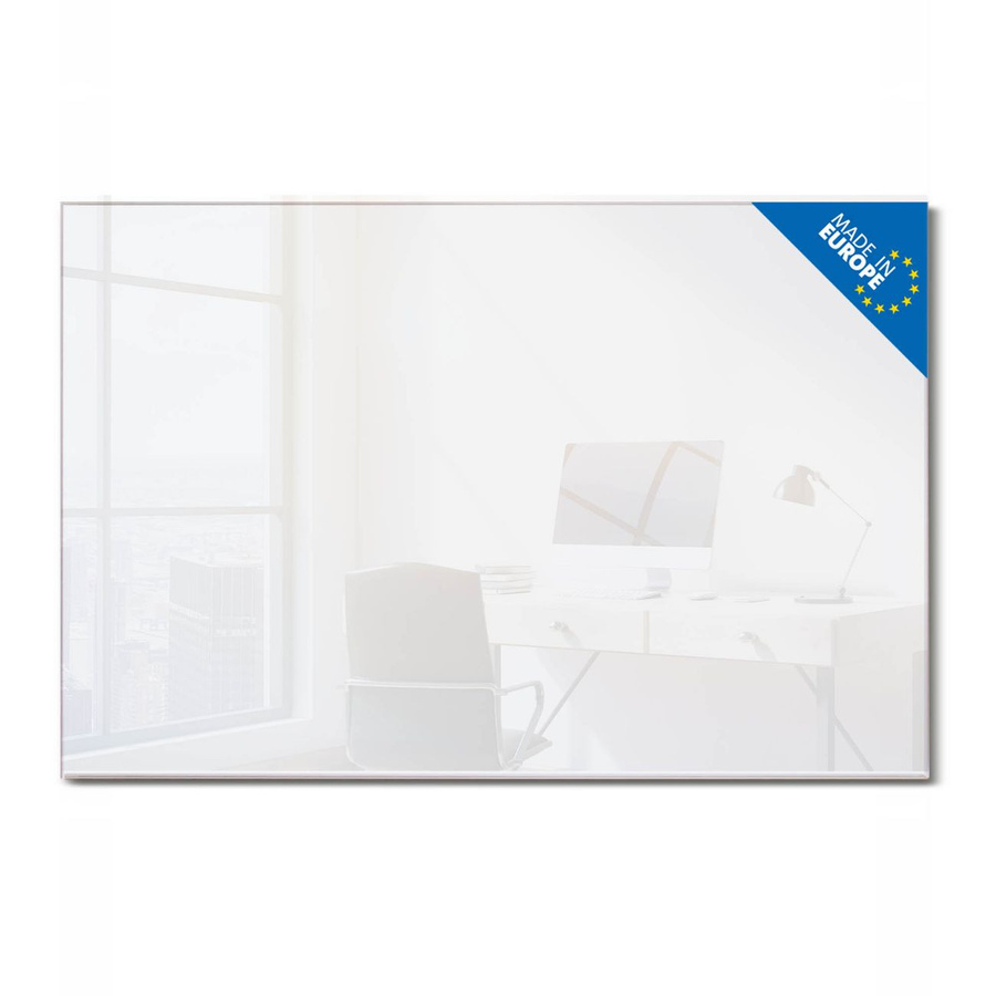 banjado Glas Magnettafel weiß, rahmenlos, Querformat, B: 60 cm, H: 40 cm - Bild 1