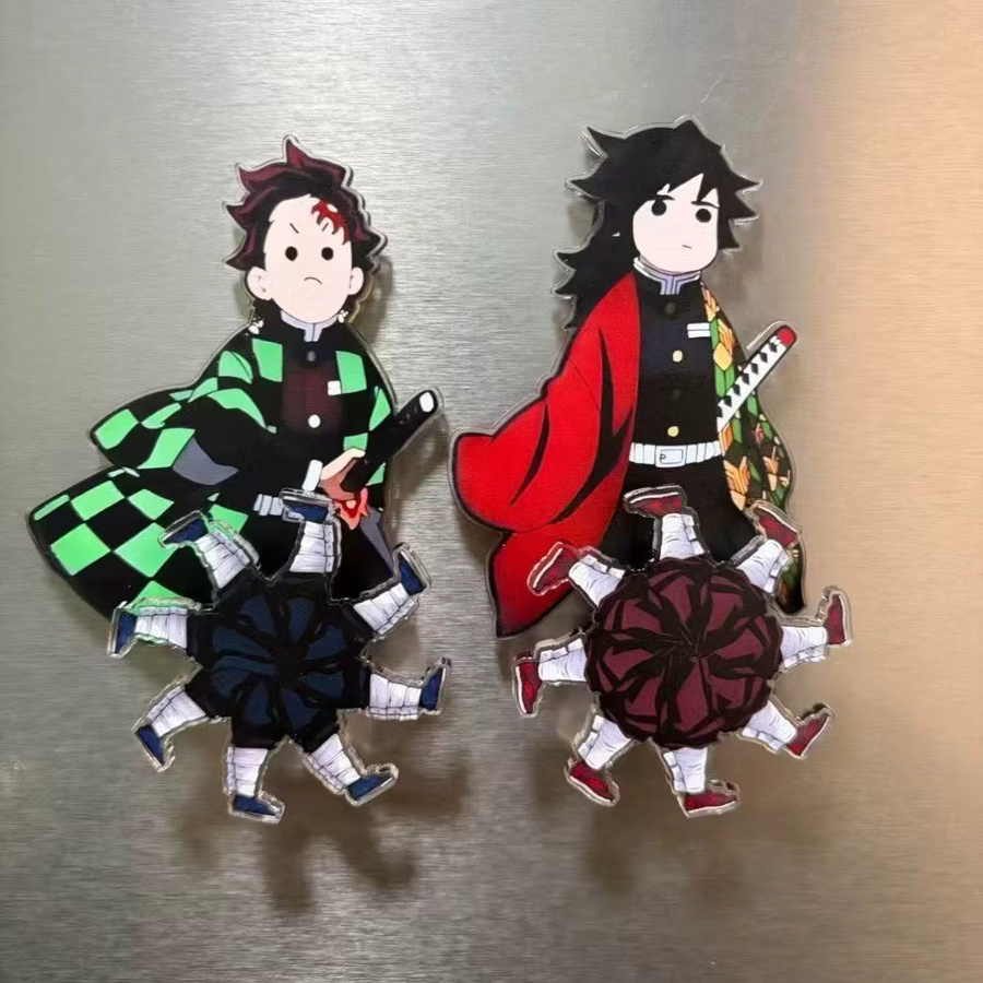 Bandai Dämon Slayer Kamado Tanjirou Acryl Magnetische Kühlschrank Magnete, Anime, Q Version Tomioka Giyuu - Bild 2