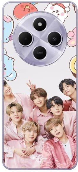 Maniacase Handyhülle für Xiaomi Redmi 14C mit Kpop BTS Design in Rosa - Bild 1