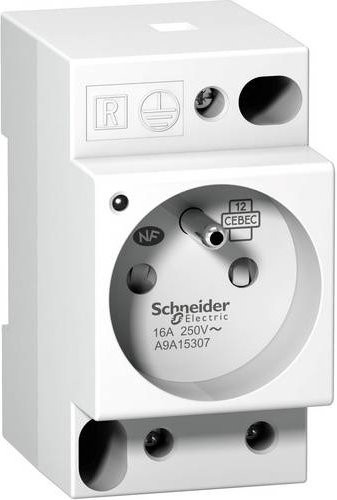 Schneider Electric Steckdose 16A 250V A9A15307 in Weiß - Bild 1