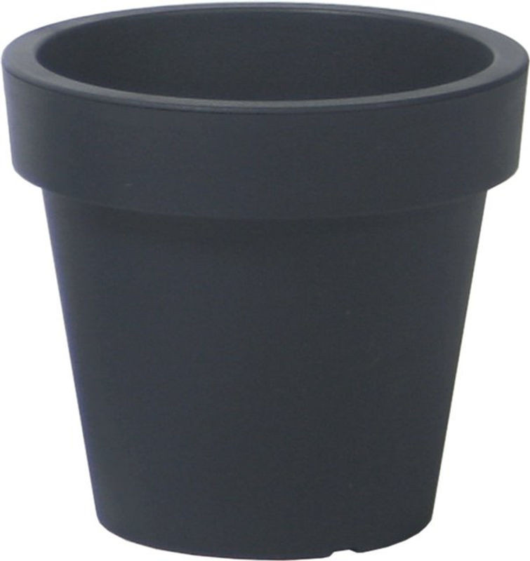 PROSPERPLAST Blumentopf LOFLY rund in Anthrazit aus Kunststoff, Durchmesser: 58,2 cm - Bild 1