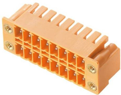 Weidmüller Buchsengehäuse-Platine BL/SL in Orange, 50 Stück, Rastermaß: 3,81 mm - Bild 1