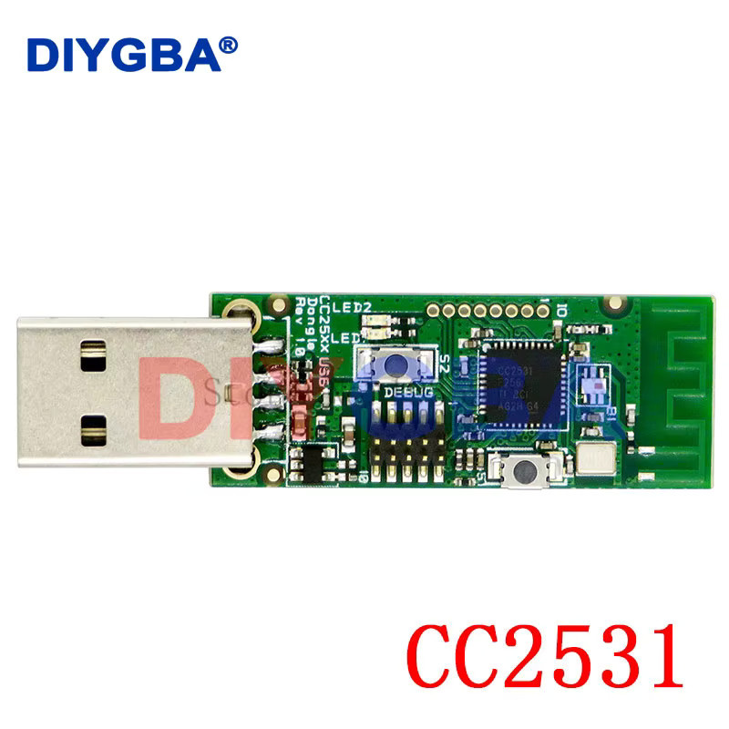 DNIGEF Wireless ZigBee CC2531 Sniffer Bare Board Protokoll Analysator Modul USB-Schnittstelle Dongle Capture Paket Modul CC2540 in Grün - Bild 2