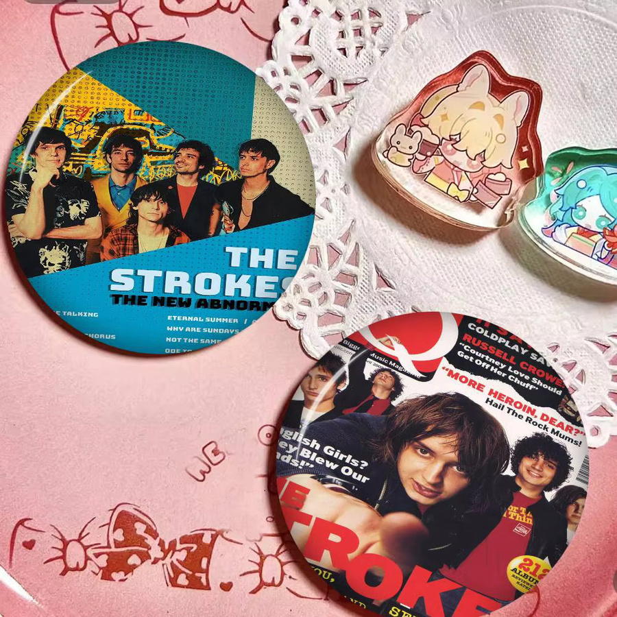 S-Strokes Fotobroschen kreative runde Anstecknadeln in Multicolour Durchmesser: 32 mm, 44 mm, 58 mm - Bild 2