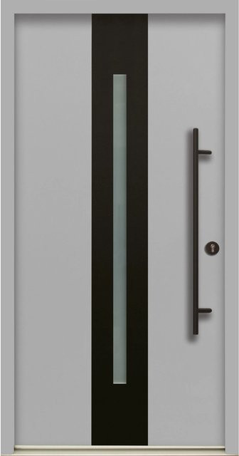 Splendoor Haustür ThermoSpace Prime Dublin in Grau mit Glaseinsatz, modern, Anschlag Rechts, Höhe: 210 cm, Breite: 100 cm - Bild 1
