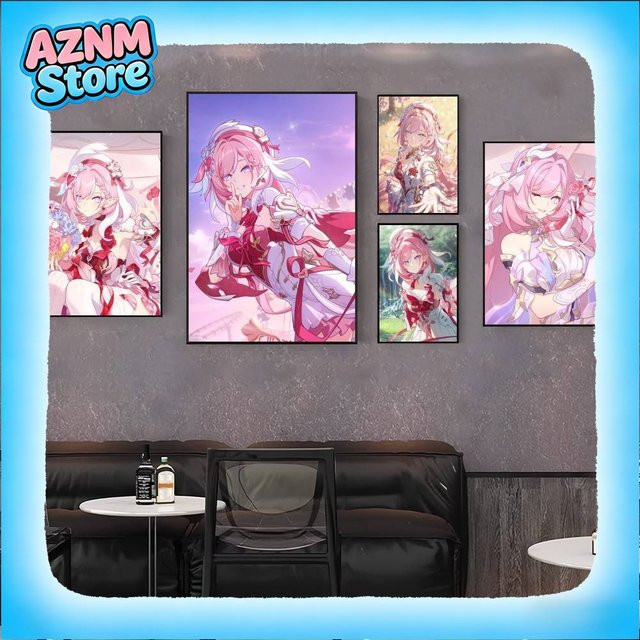 Kayou Elysia Honkai Impact 3rd Leinwandgemälde als ästhetische Wanddekoration - Bild 1