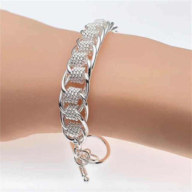 Armband 925 Sterlingsilber, Mesh, Damen - Bild 1