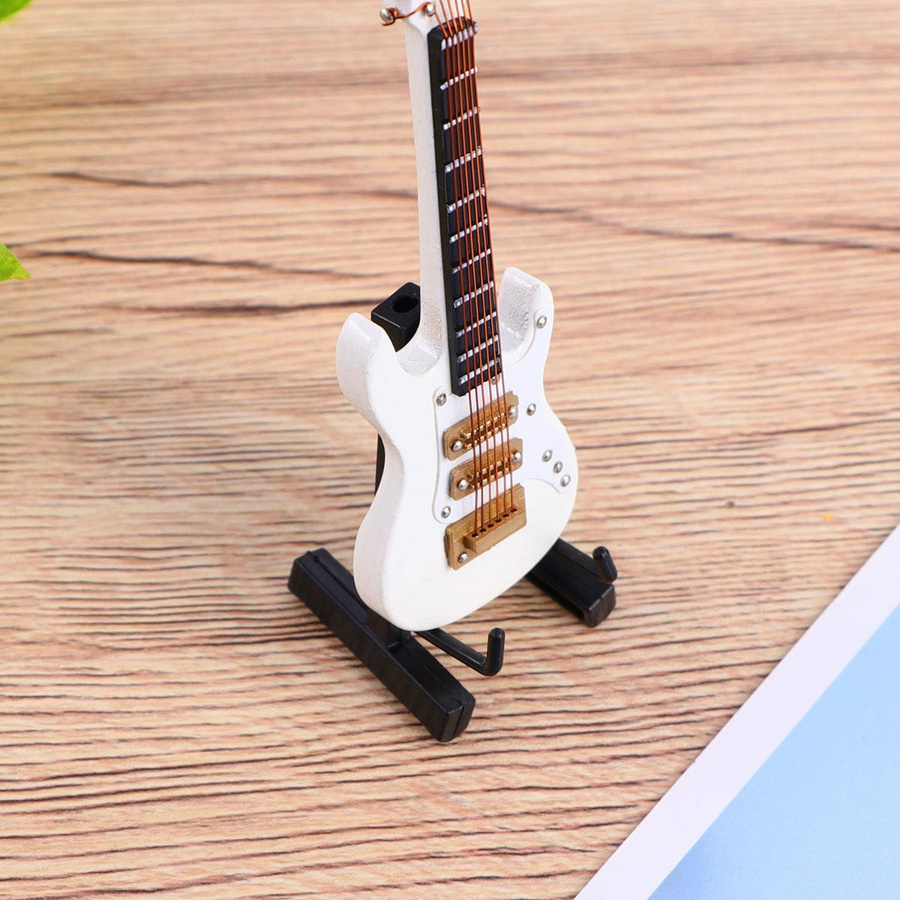 Yiran Furniture Mini Elektrische Gitarre Modell Weiß - Bild 2