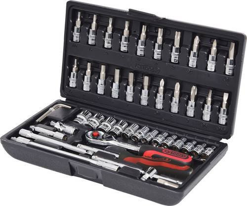 KS Tools Steckschlüsselsatz 1/4 Zoll CHROME+, 48-tlg., Silber - Bild 1