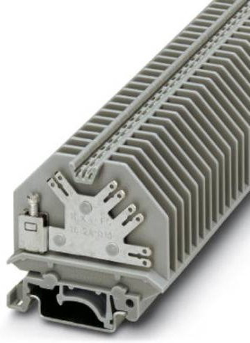 Phoenix Contact Flachsteckklemme UHK 4-FS(8-2,8-0,8) in Grau, B/T/H: 32,0 x 5,4 x 5,15 mm - Bild 1