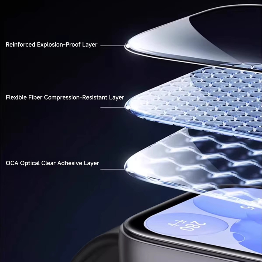 Huawei Uhrenzubehör Hydrogel-Folie Silikon, transparent, Unisex - Bild 5