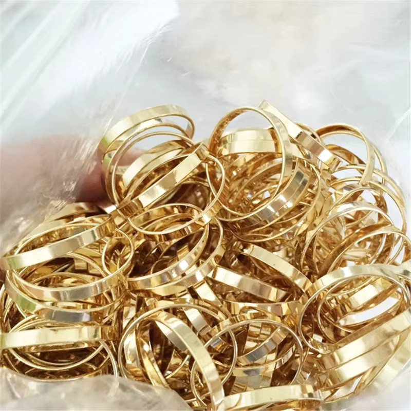 SobreJoyas Ring 14K Gold gefüllt, flach, Damen - Bild 3