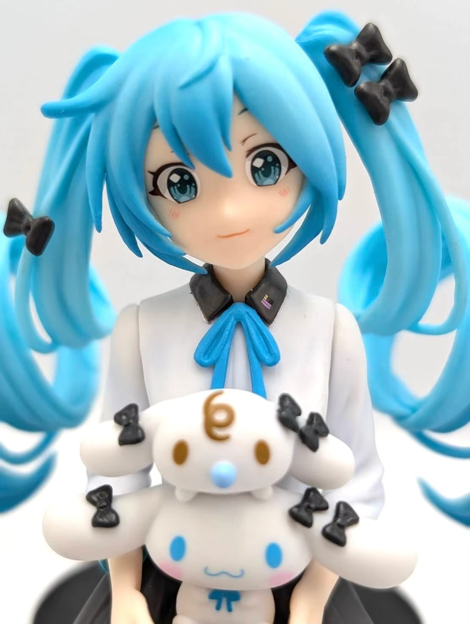 Bandai Hatsune Miku Actionfigur, mit großohrigem Hund, 13cm, Einzelfigur - Bild 4
