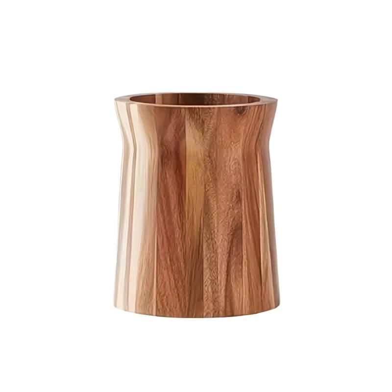 KEMORELA 360-Grad drehbarer Utensilienhalter aus Holz in Braun – Platzsparender Arbeitsplatten-Organizer für Löffel, Spatel und Schöpfkellen - Bild 6