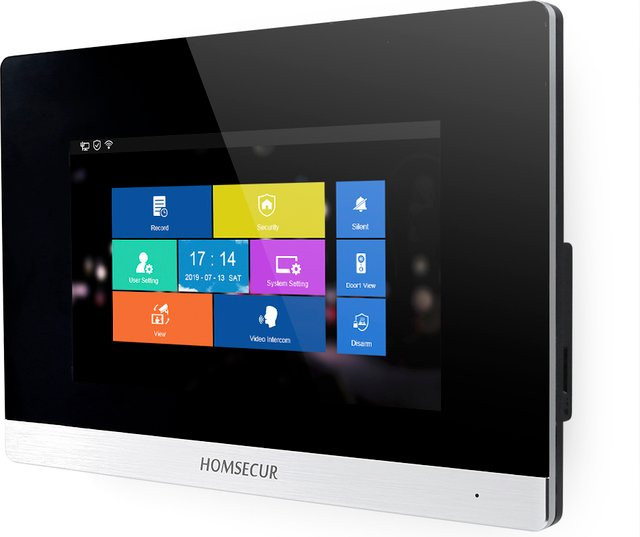 HOMSECUR HDK IP-Monitor BM716IP-S mit PoE-Stromversorgung und Sprachnachrichten für Video-Türsprechanlagen - Bild 1