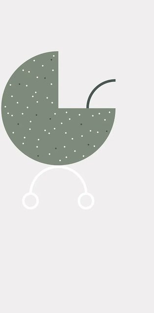 Komar Wandbild Baby Hello World Paper Poster Breite: 50 cm, Höhe: 70 cm - Bild 1