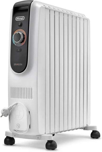 DeLonghi Ölradiator Dragon 4 TRD51025 in Weiß/Schwarz mit 2500W - Bild 1